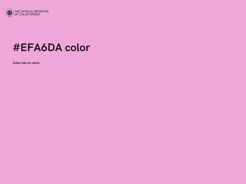 #EFA6DA color image