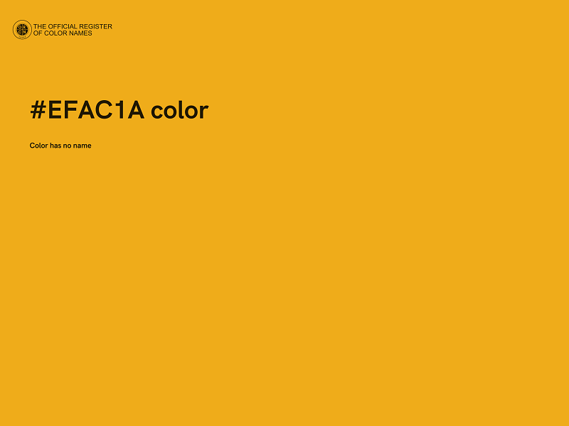 #EFAC1A color image