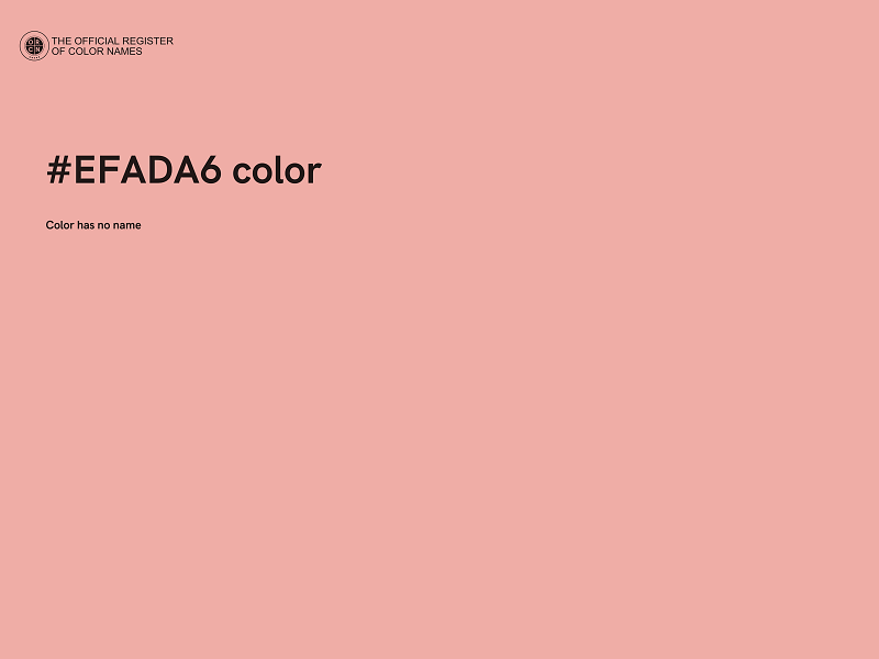 #EFADA6 color image