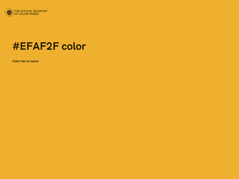 #EFAF2F color image