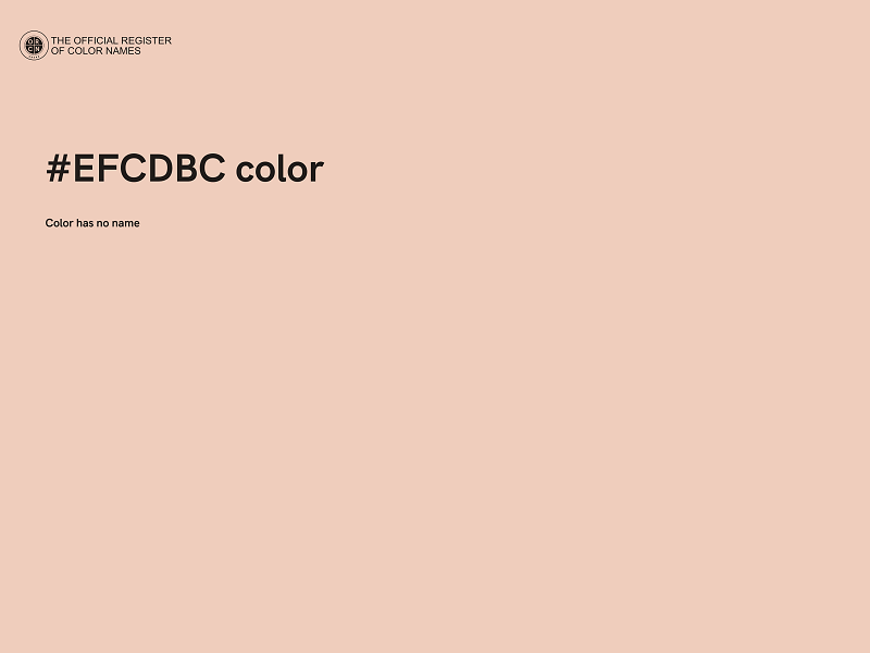 #EFCDBC color image