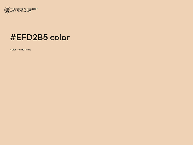 #EFD2B5 color image