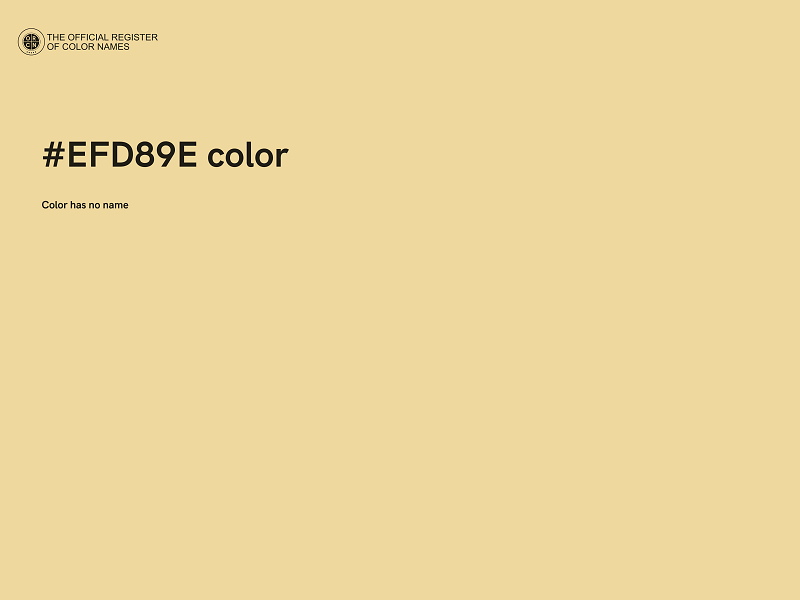 #EFD89E color image