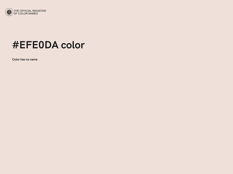 #EFE0DA color image