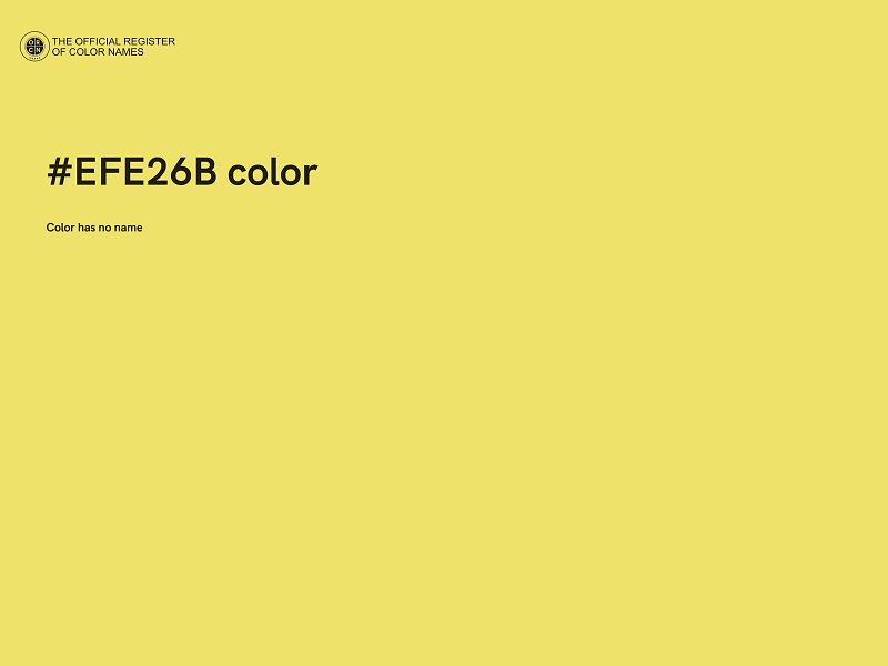 #EFE26B color image