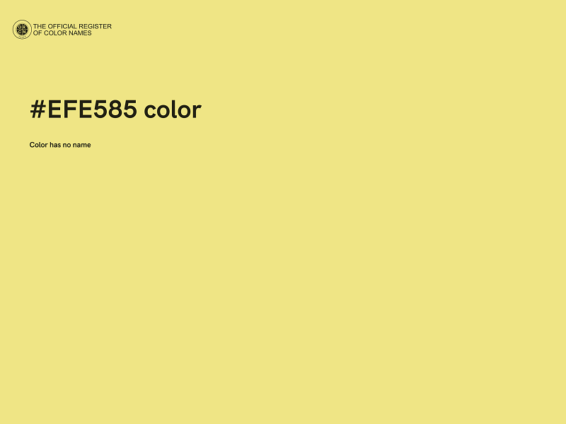 #EFE585 color image