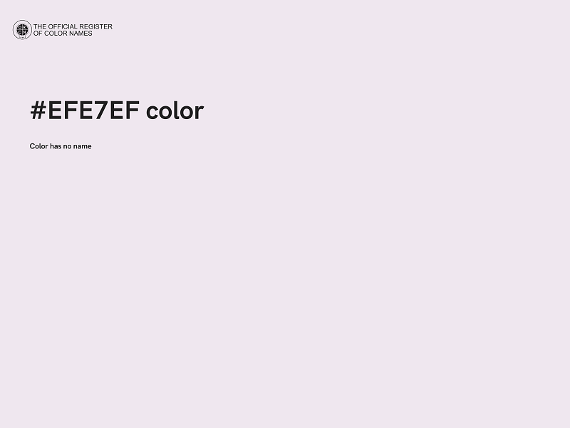 #EFE7EF color image