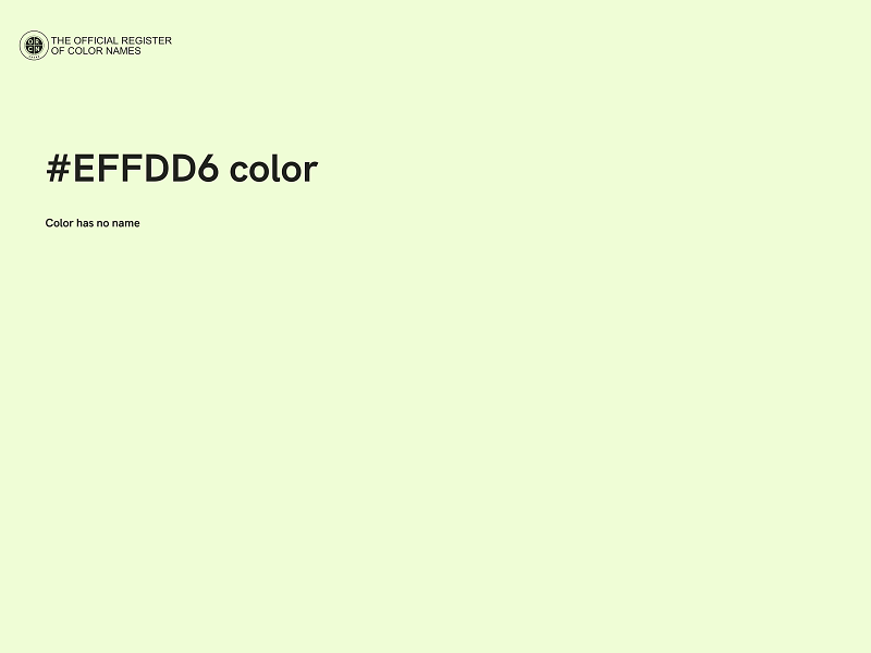 #EFFDD6 color image