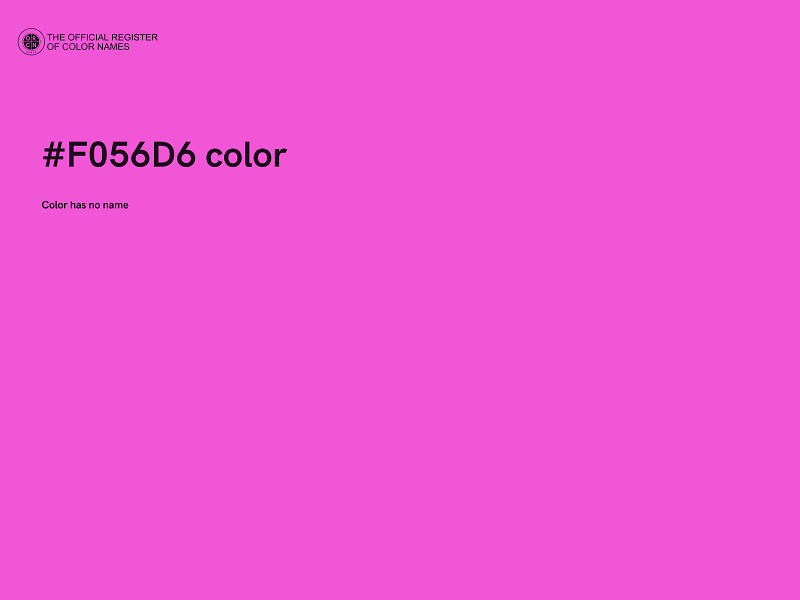 #F056D6 color image