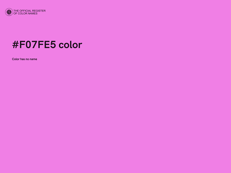 #F07FE5 color image