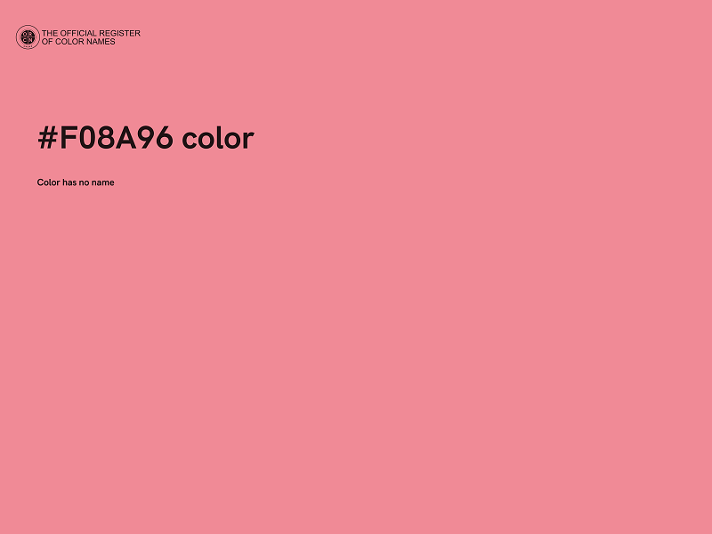 #F08A96 color image