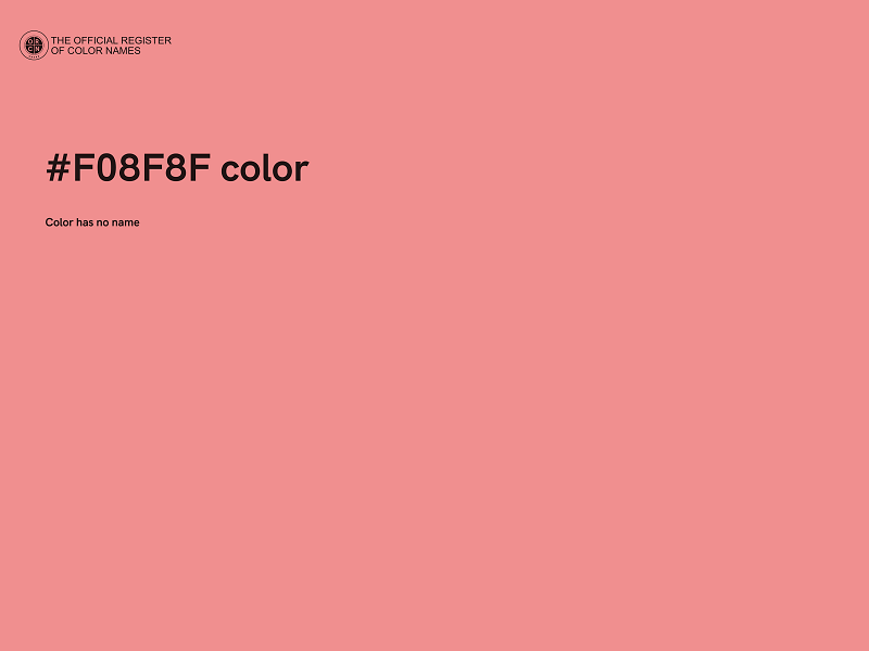 #F08F8F color image