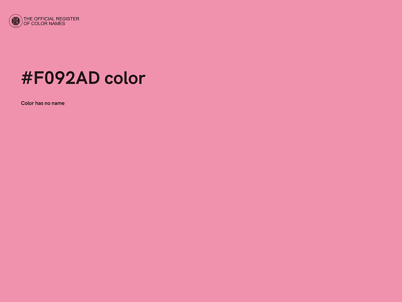 #F092AD color image