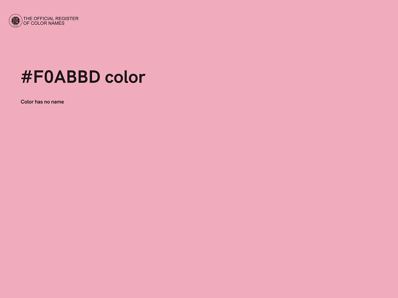 #F0ABBD color image