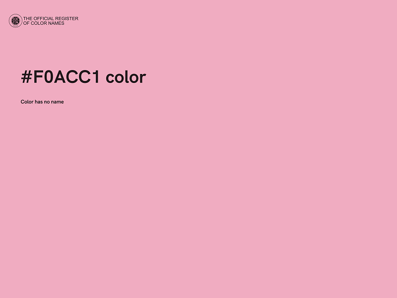 #F0ACC1 color image