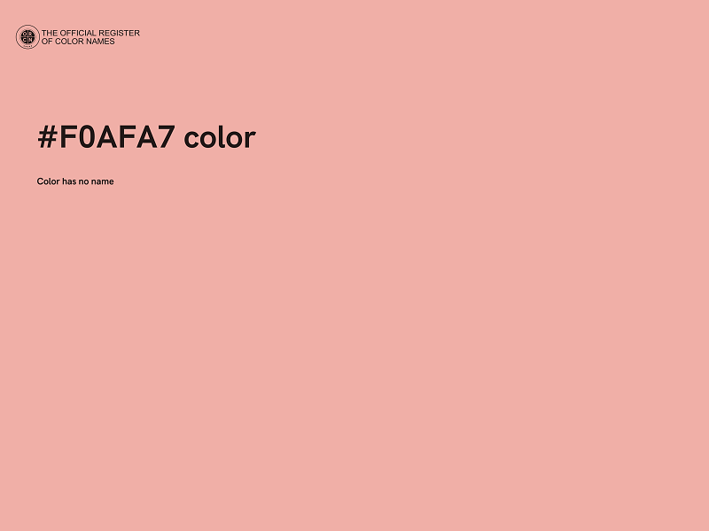 #F0AFA7 color image