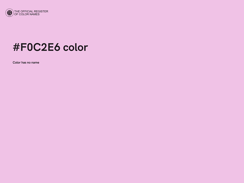 #F0C2E6 color image