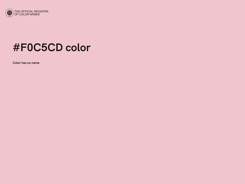 #F0C5CD color image