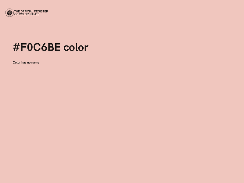 #F0C6BE color image