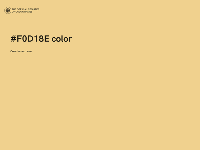 #F0D18E color image