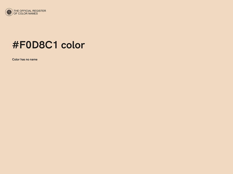 #F0D8C1 color image