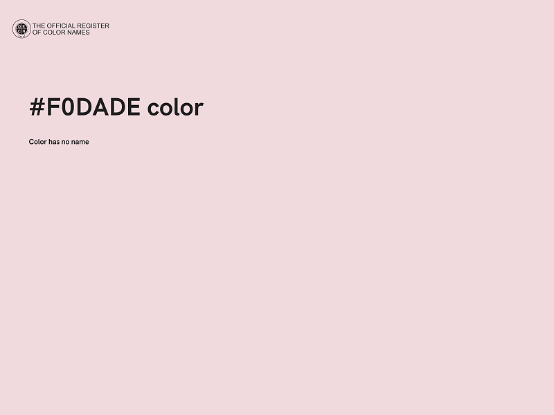 #F0DADE color image