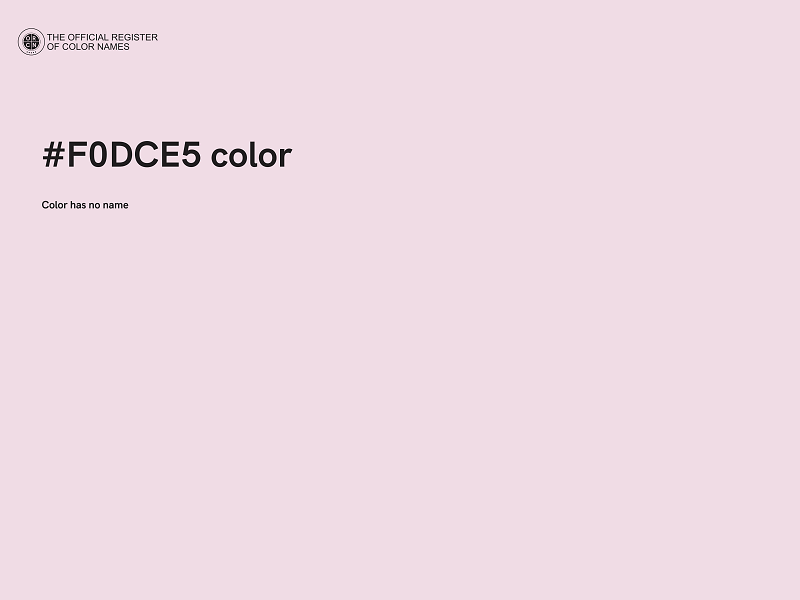 #F0DCE5 color image