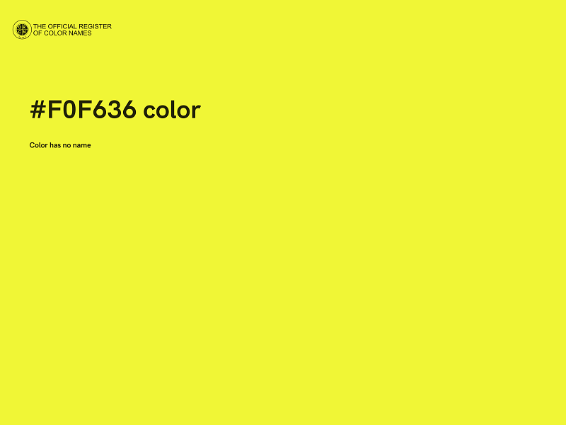 #F0F636 color image