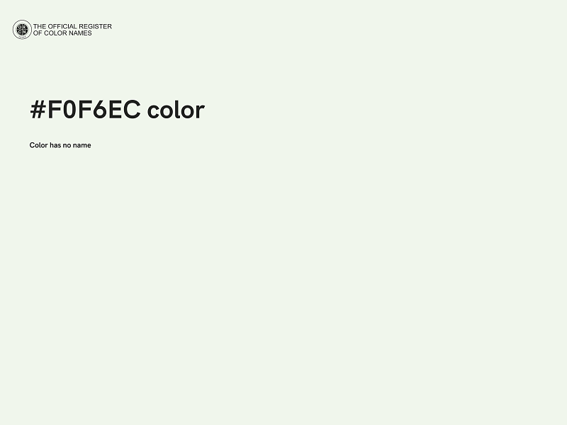 #F0F6EC color image