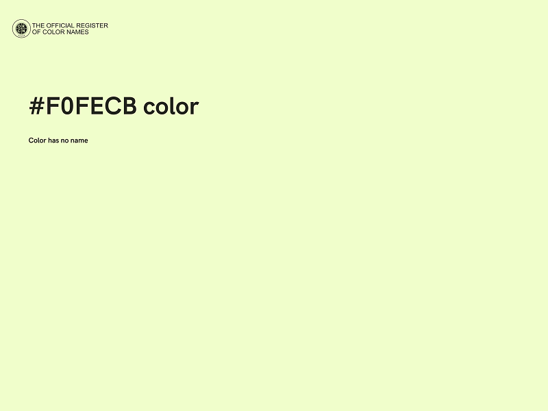 #F0FECB color image