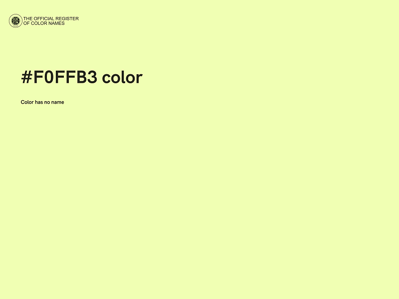 #F0FFB3 color image