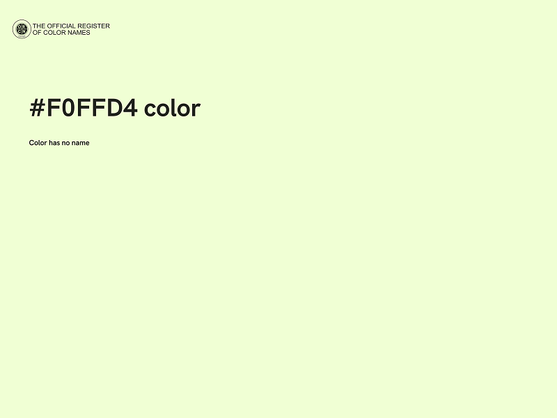 #F0FFD4 color image