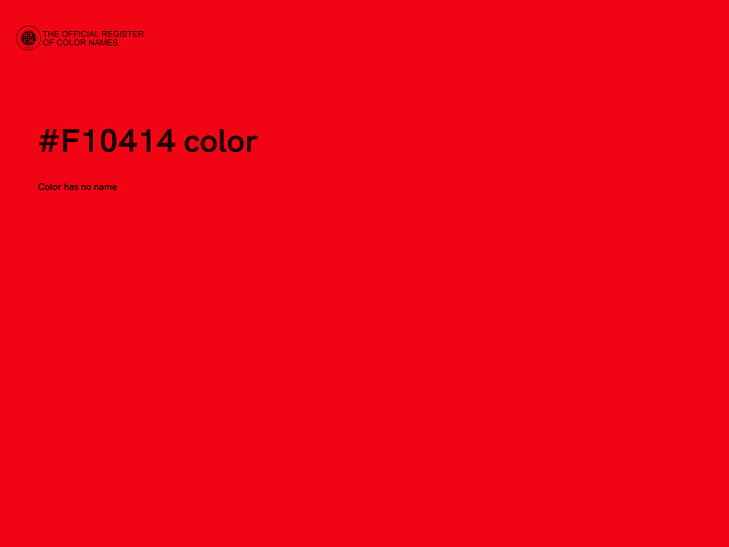 #F10414 color image