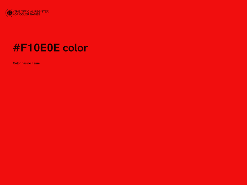 #F10E0E color image