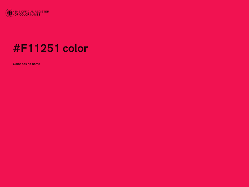 #F11251 color image