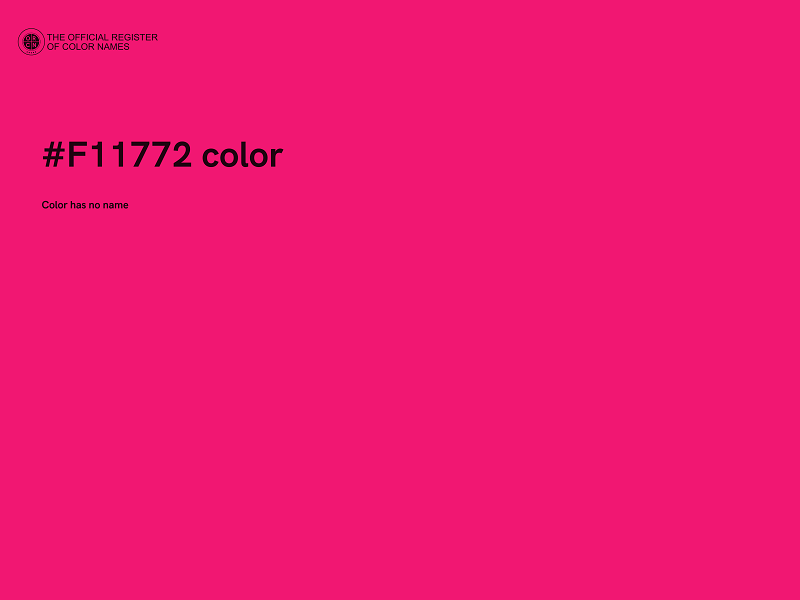 #F11772 color image