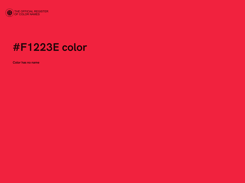 #F1223E color image