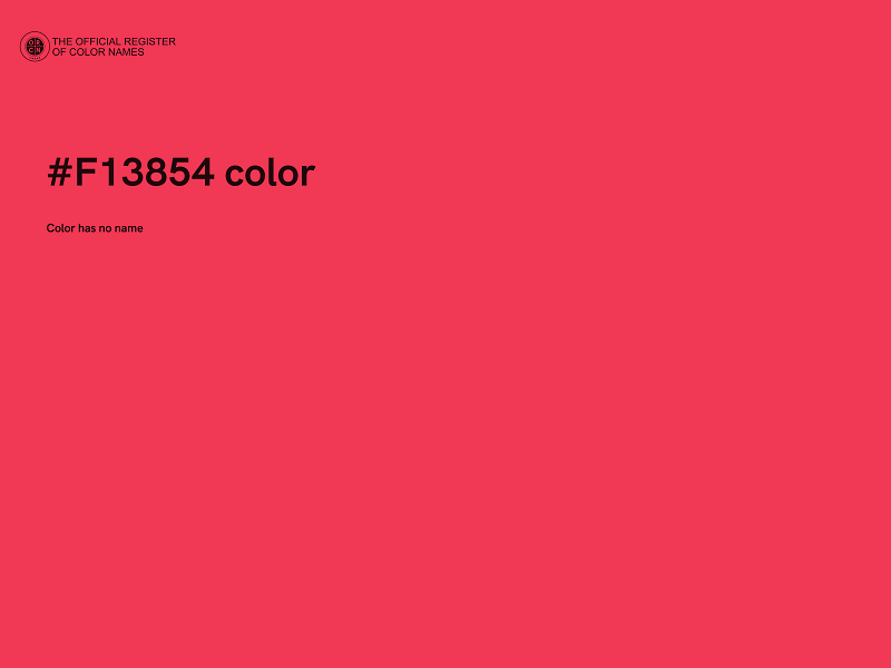 #F13854 color image