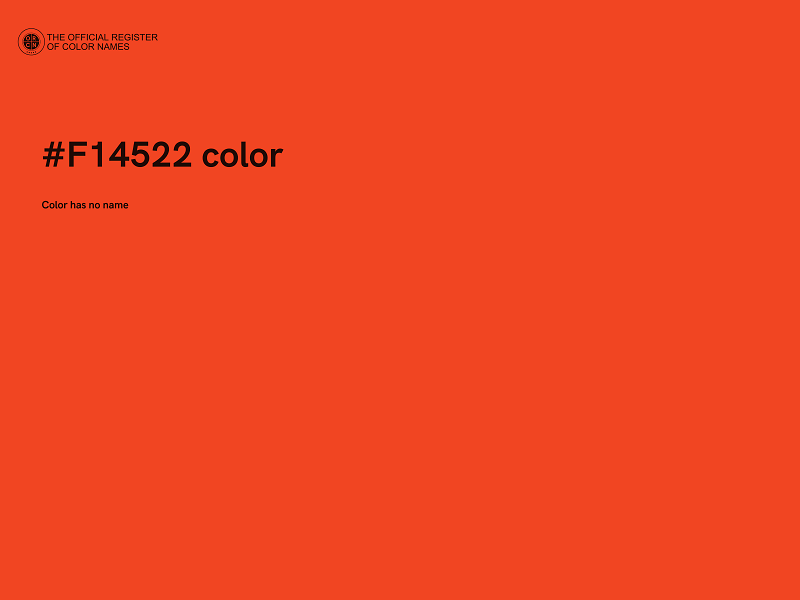 #F14522 color image