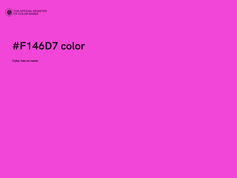 #F146D7 color image