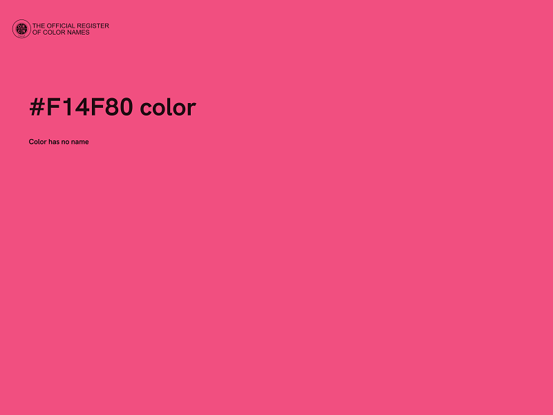 #F14F80 color image