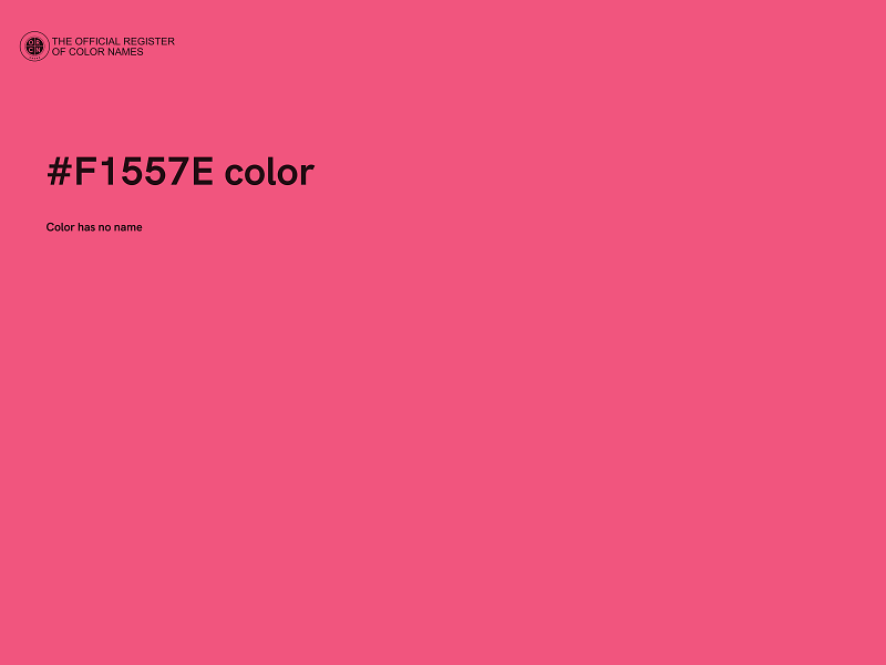 #F1557E color image