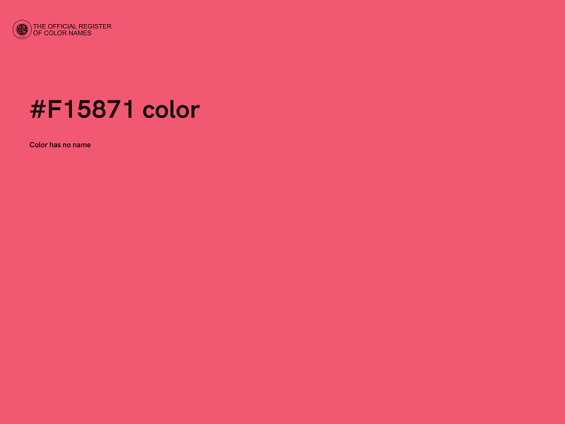 #F15871 color image