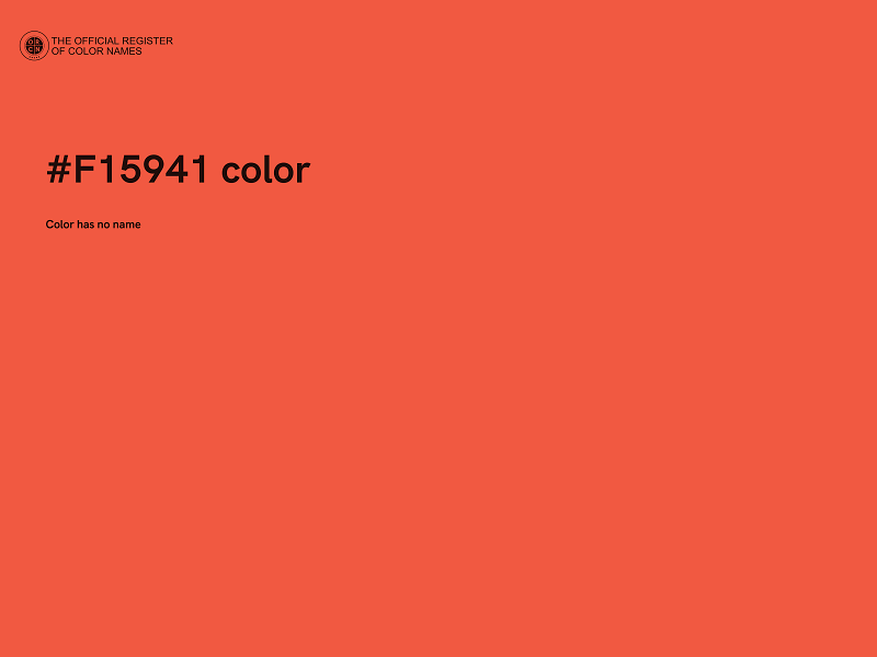 #F15941 color image