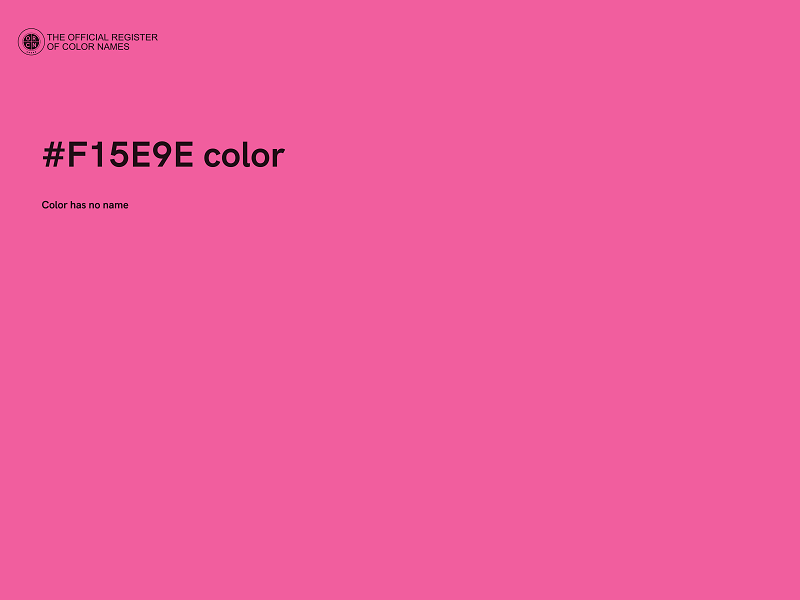 #F15E9E color image