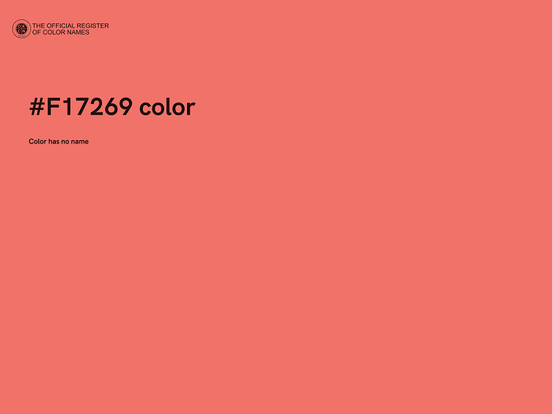 #F17269 color image