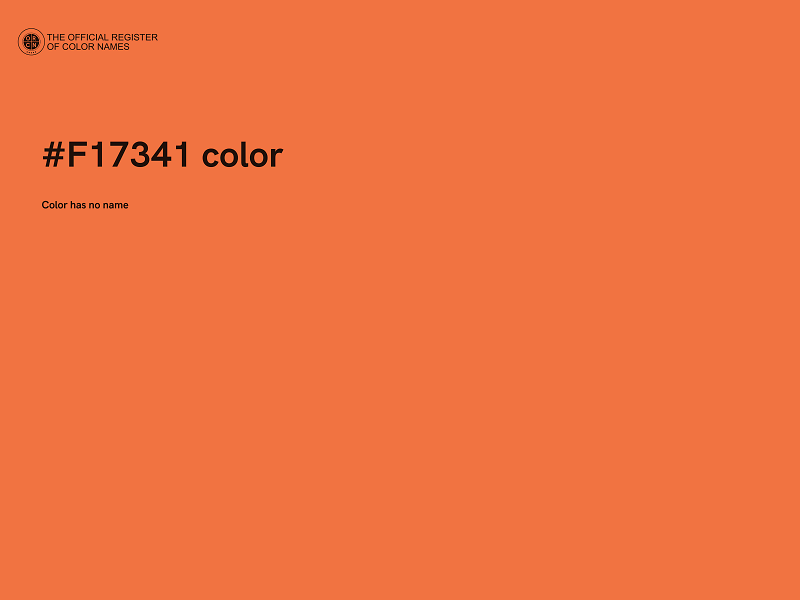 #F17341 color image