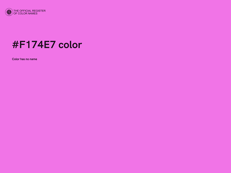 #F174E7 color image