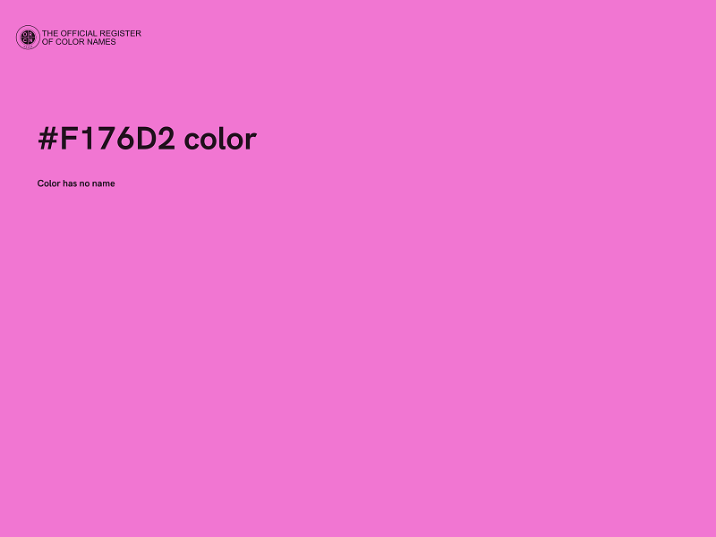 #F176D2 color image