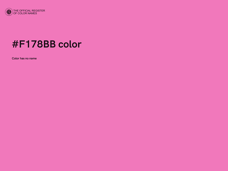 #F178BB color image